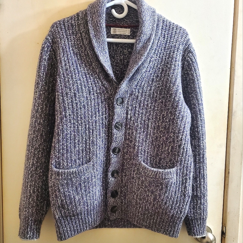 Brunello Cucinelli Shawl Collar Cardigan